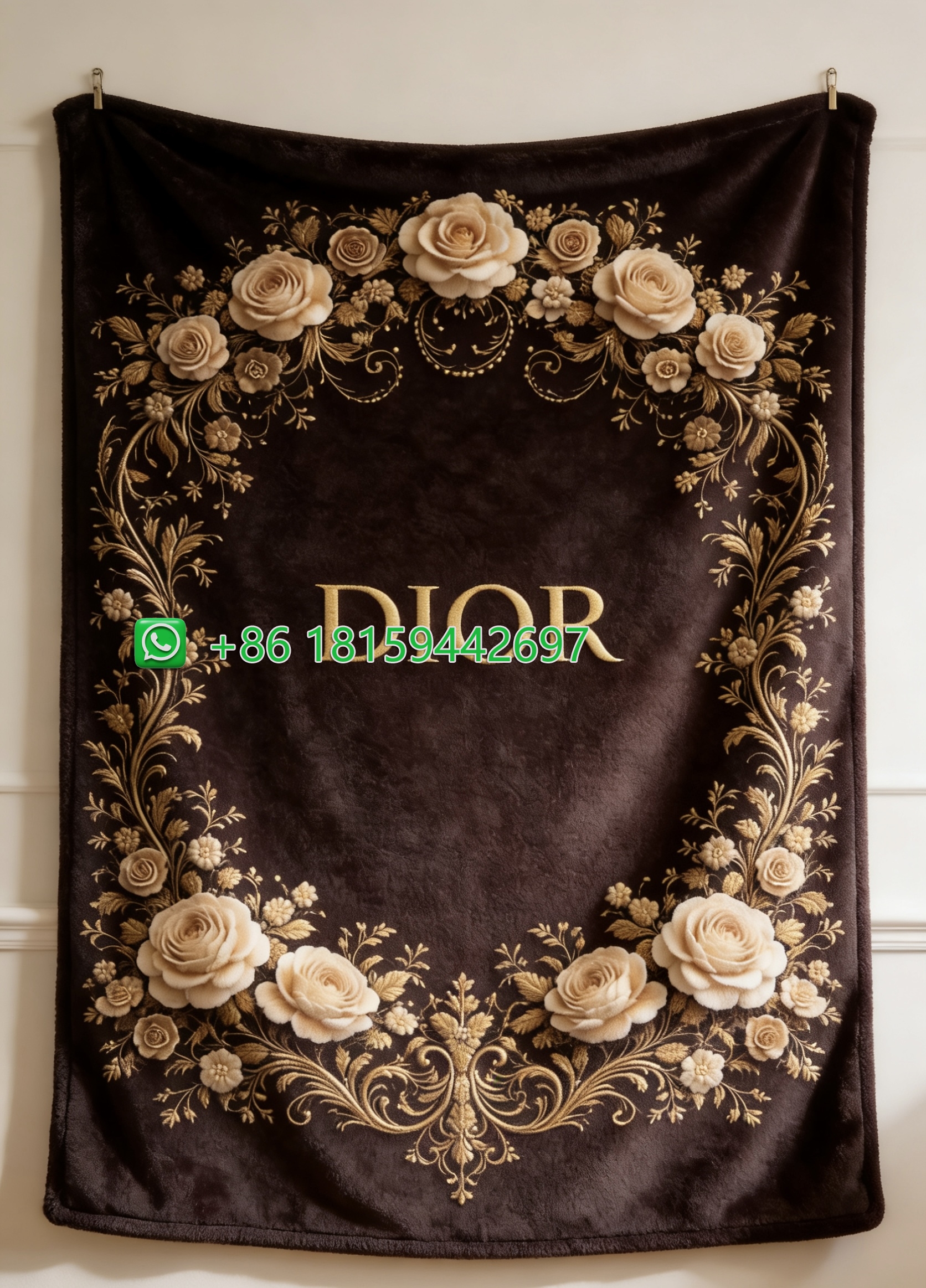 Dior Throw Blankets